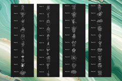 40 Potted plant stamps for Procreate, Houseplant brush set Product Image 2