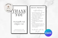 Ready to Print Resin Care Card Template Product Image 2