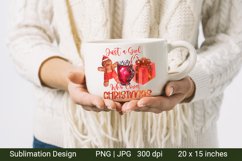 Just a girl who loves Christmas. Christmas Sublimation. Product Image 2