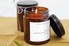 Minimal Style Candle Label Template Product Image 2