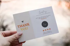 Editable Thanks For Your Purchase Card Product Image 2