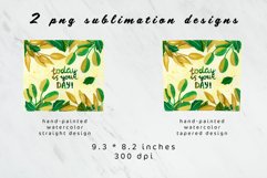 Botanical print sublimation tumbler design png Product Image 2