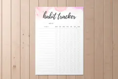 Canva | Minimalistic Daily Habit Tracker Printable Product Image 2