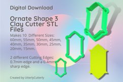 Ornate Shape 3 Clay Cutter - Cookie Cutter STL File Product Image 1
