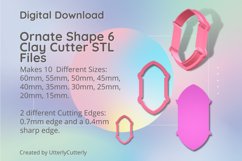 Ornate Shape 6 Clay Cutter - Cookie Cutter STL File Product Image 1