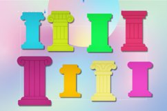 8 Designs of Column Clay Cutter - Cookie Cutter STL File Product Image 3