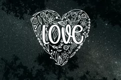 Floral heart SVG PNG EPS Product Image 2