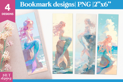 Nice bookmark for girls Cute mermaid anime bookmark PNG Product Image 1