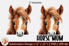 Peeking animals, Horse Mom, Cute Animals Clipart Product Image 2