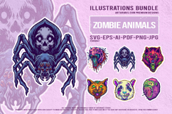 Undead Creatures Collection With Spider And Animal Heads Art Product Image 1