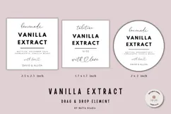 Canva | Vanilla Extract Labels Template Product Image 1