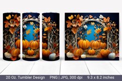 3d pumpkin sublimation- 3d fall tumbler sublimation Product Image 1