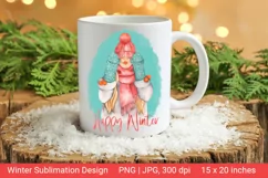 Winter Sublimation Fashion Girl. Happy Winter. Product Image 3