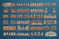 Christmas gingerbread man mug wraps designs bundle 10oz 15oz Product Image 11