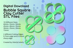 Clay Cutter STL File Bubble Square - Basic Shape Digital Fil Product Image 1