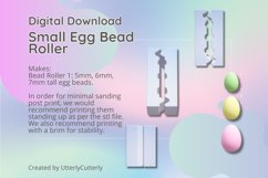 Small Easter Egg Polymer Clay Bead Roller STL - 3 Different Product Image 1