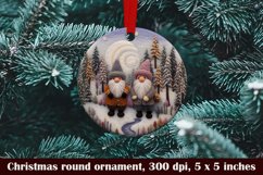 Christmas ornament- embroidered gnome ornament Product Image 1
