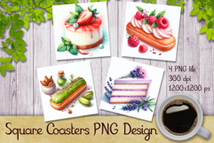 Delicious Desserts Coasters Designs Product Image 1