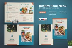 Healthy Food Menu Bifold Brochure Product Image 1