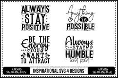 Inspirational Svg 4 Designs, Self Love Svg Product Image 1