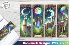 Alpaca Dreamcatcher Printable Bookmark 4 PNG Product Image 1
