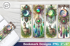 Alpaca Dreamcatcher Printable Bookmark 4 PNG Product Image 1