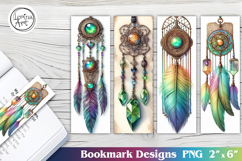 Dreamcatcher Printable Bookmark 4 PNG Product Image 1