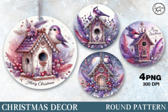 Christmas Decor | Winter Bird | PNG Sublimation Product Image 1