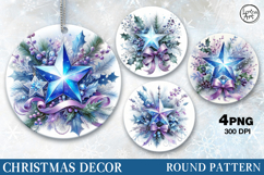 Christmas Decor | Chriastmas Star| PNG Sublimation Product Image 1