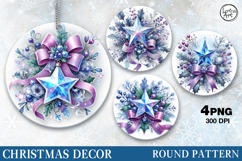 Christmas Decor | Chriastmas Star| PNG Sublimation Product Image 1