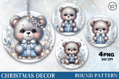 Christmas Decor | Cute Bear | PNG Sublimation Product Image 1