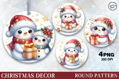 Christmas Decor | Cute Snowman| PNG Sublimation Product Image 1