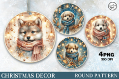 Christmas Decor | Cute Puppy | PNG Sublimation Product Image 1