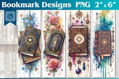 Magic Books Printable Bookmark 4 PNG Product Image 1
