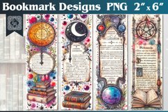 Magic Books Printable Bookmark 4 PNG Product Image 1