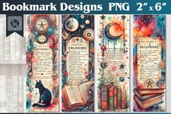 Magic Books Printable Bookmark 4 PNG Product Image 1