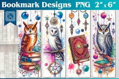 Magic Books Printable Bookmark 4 PNG Product Image 1
