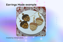 Acorn Fall Autumn Earring Laser Cut File- SVG FILE Product Image 3