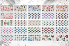 Marry Christmas glass can wrap 16oz BUNDLE|Cute xmas designs Product Image 3