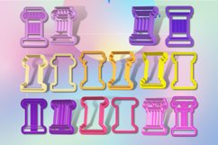 8 Designs of Column Clay Cutter - Cookie Cutter STL File Product Image 2