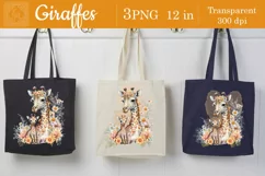 Giraffes t-shirt sublimation 3 print design png Product Image 4