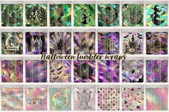 Halloween tumbler 20oz wrap sublimation designs BUNDLE Product Image 3