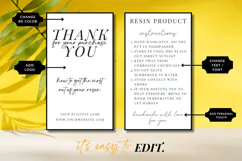 Ready to Print Resin Care Card Template Product Image 3