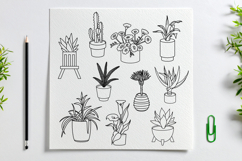 40 Potted plant stamps for Procreate, Houseplant brush set Product Image 3