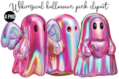 Whimsical Halloween pink Png Clipart Product Image 1