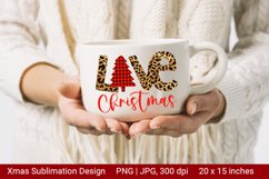 Leopard Christmas. Christmas Sublimation. Christmas Love. Product Image 2