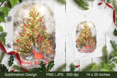 Merry and Bright. Christmas Sublimation. Watercolor. Product Image 2
