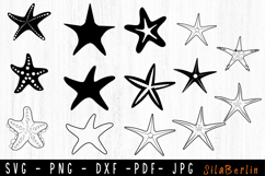 Starfish SVG, Starfish Cricut, Starfish Cut Files, Sea Shell Product Image 1