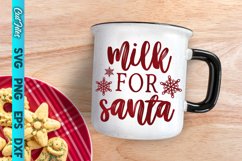 Milk for Santa SVG Cut File Product Image 1