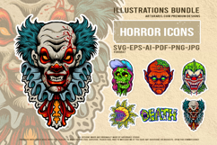 Zombie clown pennywise plant death scary creepy horror set Product Image 1